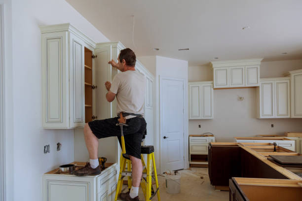 Open concept kitchen conversion in Fairfax Station by JMT Kitchen Cabinet